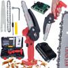 Akumulatorowa Pilarka Elektryczna Red Pirania RP21V – Zestaw Z Łańcuchami 4"" I 6"" | Akumulator 2Ah | Moc 1200W