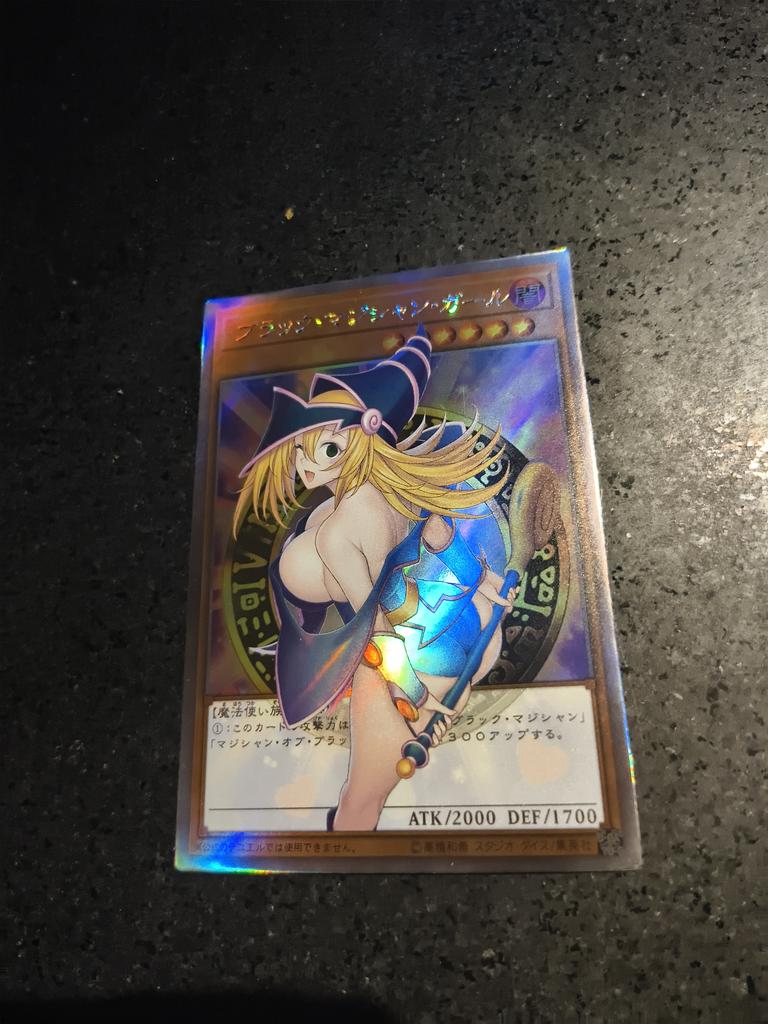 1pcs/set Yu-gi-oh! Black Magician Girl Self Control Collect Signature Trading Flash Card Anime Cartoon Hallowmas Gift Plaything