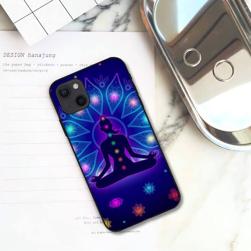 

Чехол для телефона Mandala Chakra Insist Yoga для iPhone 11 12 Mini 13 14 15 Pro XS Max X Plus SE XR Shell iPhone15