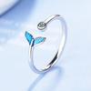 New Korean Exquisite Crystal Flower Fashion Temperament Sweet Versatile Love Opening Female Custom Jewelry