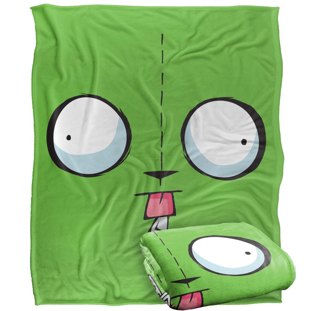 Invader Zim Silky Face Gir Supersoft Blanket