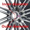 For Alfa Romeo 2026 Hot Sticker 4 Pcs 50mm 56mm 60mm Alfa Romeo Car Rim Hubcap Cover Wheel Center Hub Caps Logo Badge Emblem Acc