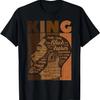 Black History King Father Melanin African American Dad Men T-Shirt