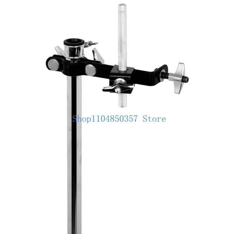 652F Adjustable Metal Cowbell Clamp Drum Tambourine Support Clip Percussion Mounting Bracket Cowbell Mount Holder Clip