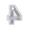 Crystal Epoxy Resin Mold Geometric Numbers Candlestick Mould DIY Candle Holder Home Decor Cement Plaster Silicone Molds