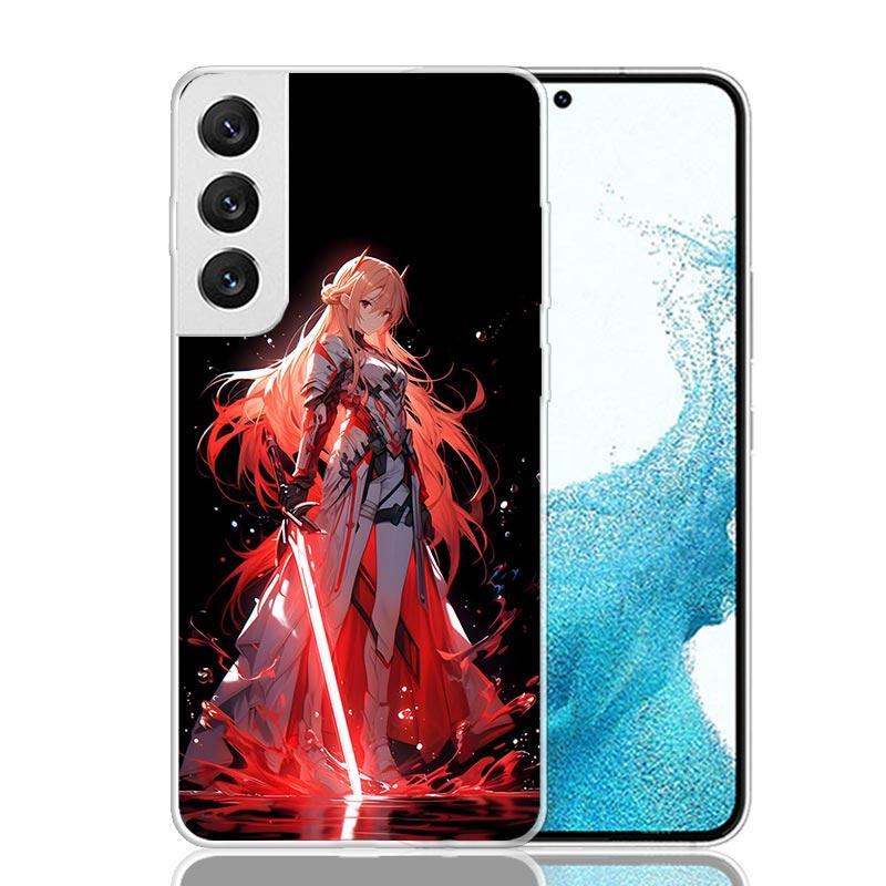 Sword Art Online Yuuki Asuna Phone Case For Samsung Galaxy S26 S25 Edge S24 S23 FE S22 Ultra S21 Plus S20 + Fundas Cover Coque G