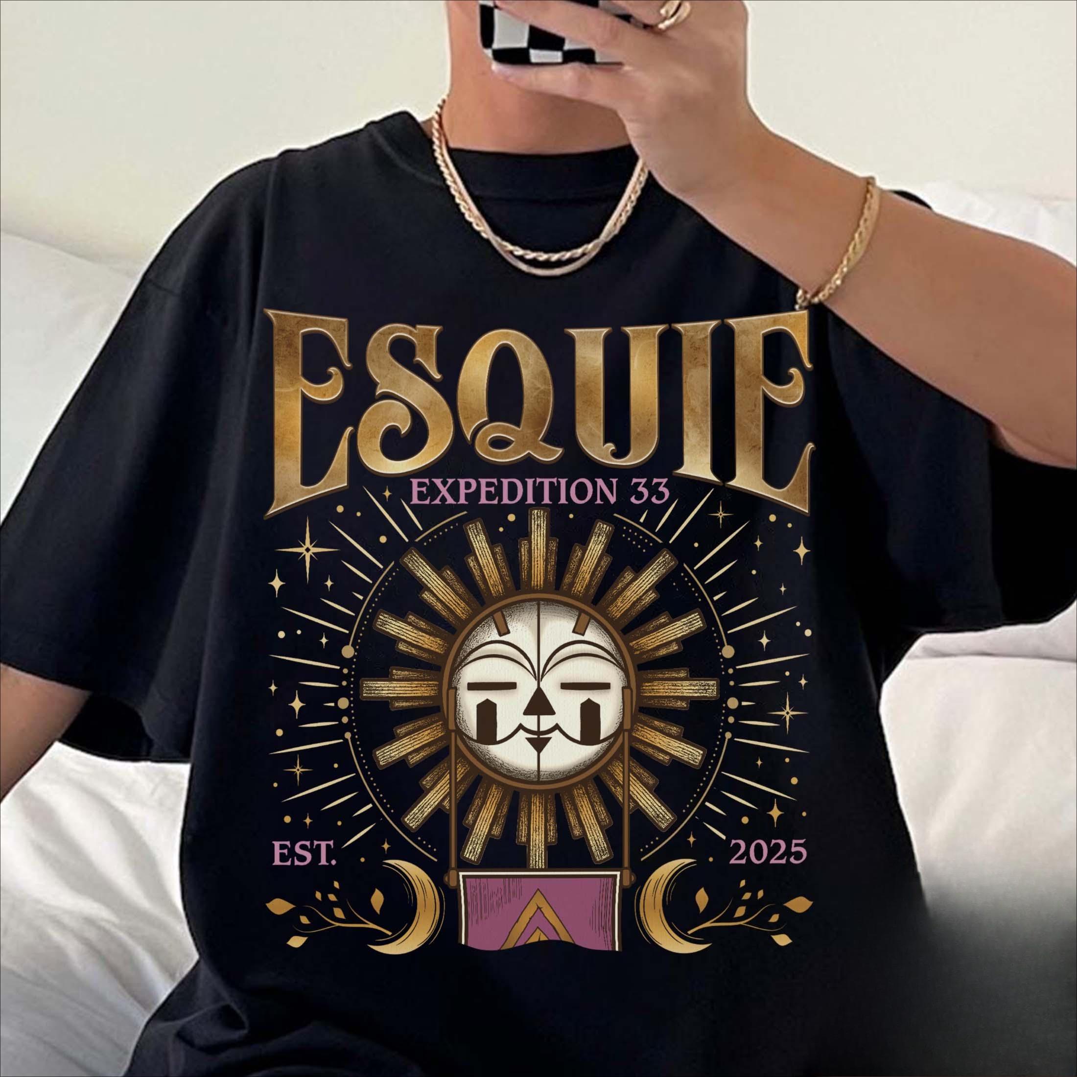 

Clair Obscur Expedition 33 Хлопок Подарок Новый Дизайн Одежда для Игровых Фанатов Футболки для Мужчин Мерч Футболка Винтажная Стирка Геймерские Топы S