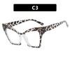 Large frame rice nail color matching flat mirror European and American women's butterfly glasses frame anti-blue big face fashion decorative glasse