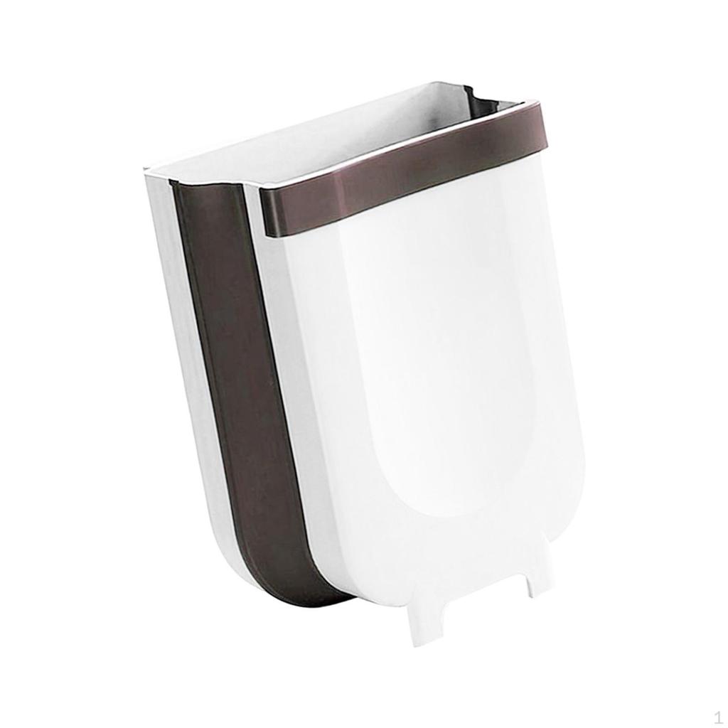 Foldable Waste Bin Hanging Kitchen Trash Can Compost Folding Hang Garbage for Outdoor