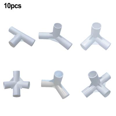 Weiße Kunststoffverbinder für Zeltstangen 16mm Innendurchmesser (Packung mit 10)