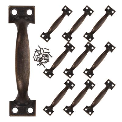 10 Stück Bogen Schrankgriffe 4 Zoll Vintage Metallgriffe für Türen Schubladen Küchen Tor Beschläge Griff