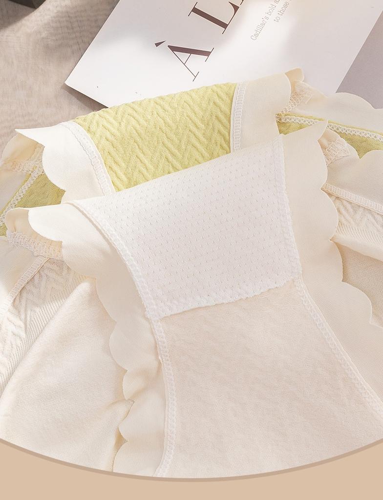 Morandi Color Mid Waist Women's Underwear