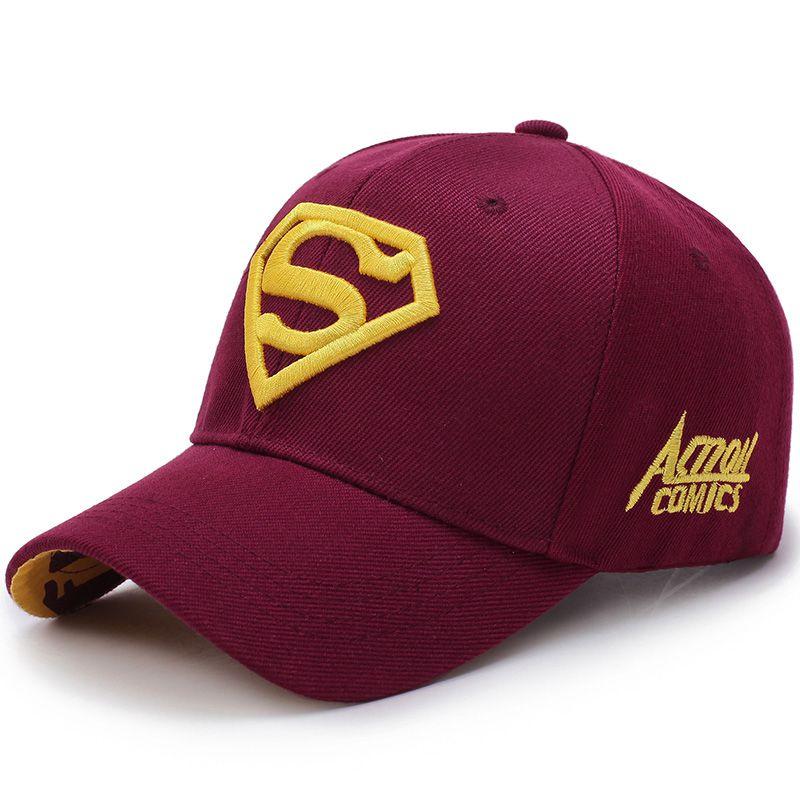 Luxurious Super Hero Cap Superman Snapback Embroidery Hat Unisex Steampunk Design
