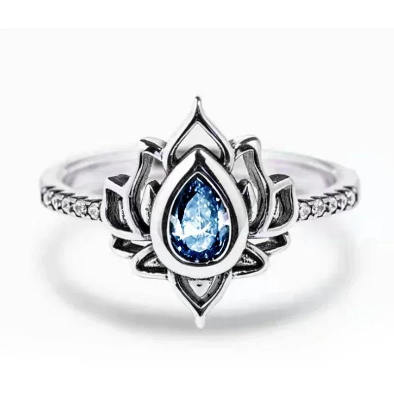 

2026 New Retro Women s Flower Ring with European and American Design, Vintage Elegance, Fashion Style, and Accessories 6