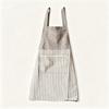 Lightweight Striped Sleeveless Apron, Polyester Household Cooking Apron with Pocket for Home Kitchen Daily Use
