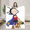 Soft Warm Travel Mona The Vampires Throw Blanket Flannel Bedspread For Couch Chair Sofa Bed Graphic Sofa Bed Cover