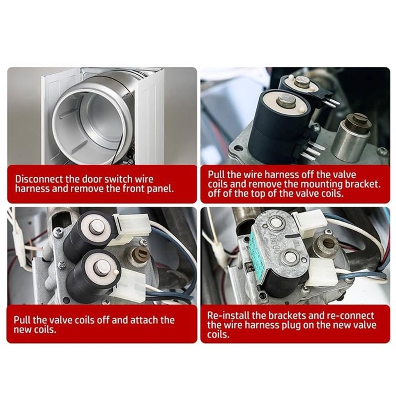 Heat Resistant Plastic Dryer Coil Set 279834 Replacement Part Efficient Heating Coil Suitable for Various Dryer Models