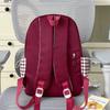 Schoolbag Japanese new high-value cute plaid bow backpack soft huhu sweet little fairy travel small backpack