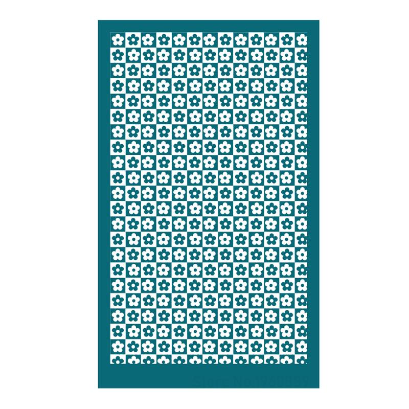 New Flower Silk Screen Stencils Reusable Silkscreen Print Kit for Printing Clay Stamps Polymer Clay Tool Jewelry Earrings Making