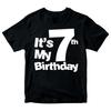 Es ist mein 7. Geburtstag Jungen Mädchen 100% Baumwolle T-Shirt Herren T-Shirts Oberteil Geburtstag Jahre Alt Geschenk Präsent