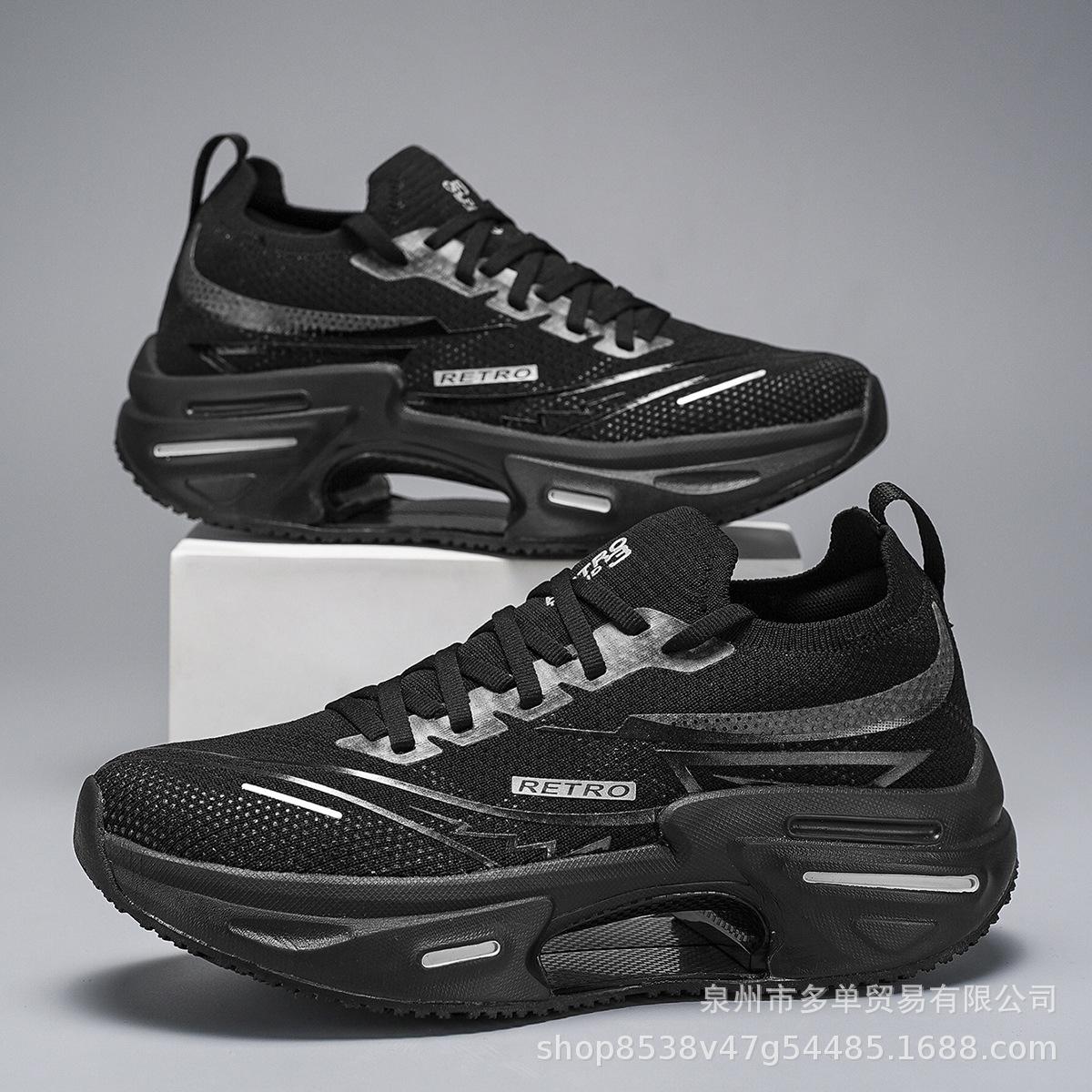 

New popcorn running shoes casual and comfortable soft sole large size sports trendy shoes 36 чёрный