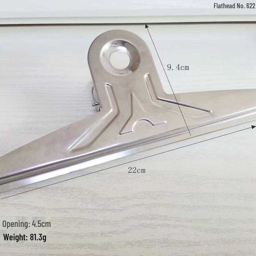 Stainless Steel Bill Clip for Office: Available In Extra Large, Large, Medium, Small Sizes for Finance, Iron Receipts, and Stationery Supplies.