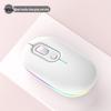 Silent Dual-Mode Luminous Wireless Mouse - Multi-Color Gift for Office & Gaming