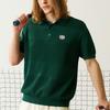 Reebok Soft Comfortable Loose Short Sleeve Polo Shirt Men tops Green 24FRC431MGL1