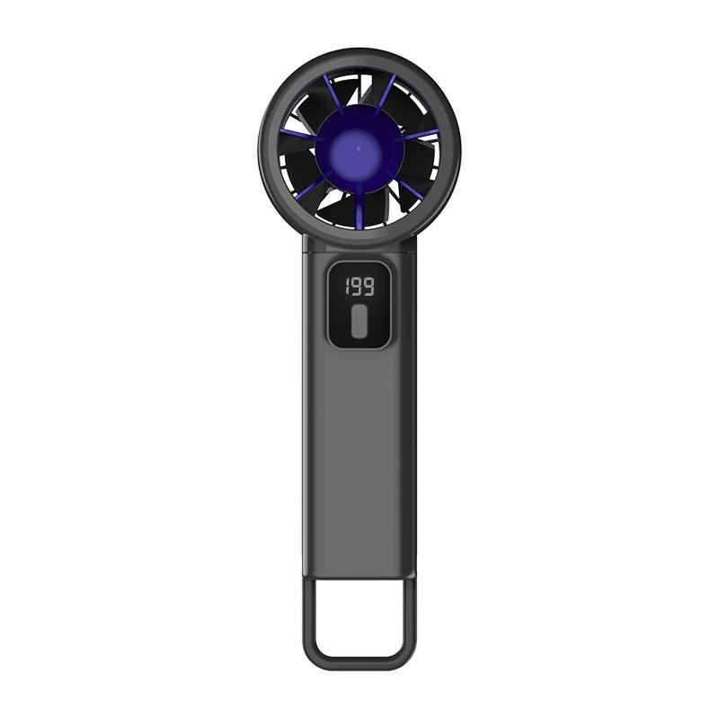 

Compact Turbo USB Fan: Stylish, Portable, Foldable with Digital Display and Large Airflow for Desktops Y38 чорний