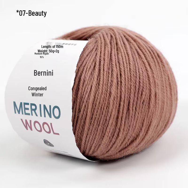 100% Merino Wool Medium Fine Yarn - Morandi Color System 212 for Hand Knitting Sweaters, Scarves, and Jackets