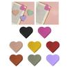 10 Pcs Bible Bookmarks Heart Shaped Page Markers PU Leather Bookmarks Simple Book Markers Creative Bookmarks for Reading