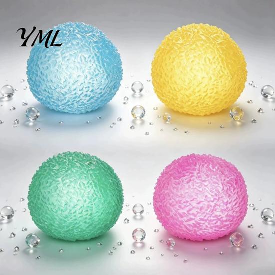 Travel Friendly Fidgets Crunchy Stress Ball, Ice Slushie Fidget Toy, Slow Rebound Anxiety Relief Gifts Sensory Squeeze Toy for And Portable
