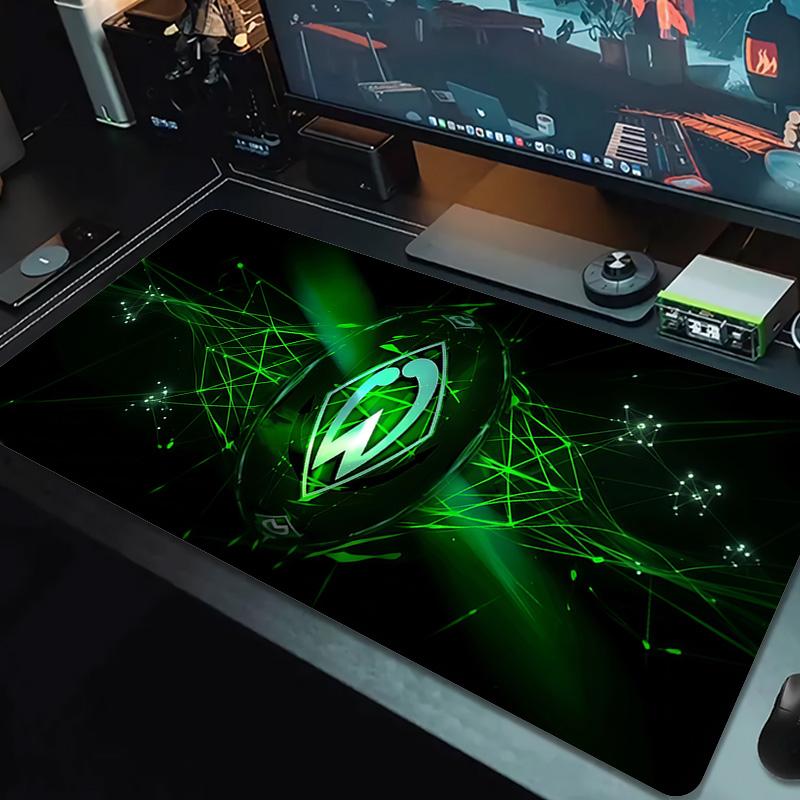 SV Werder Bremen Home Large Size Mouse Pad Large Gaming Table Cushion Non-slip Laptop Tablet Big Mousepad XXL Mat Mini PC Playmat With Lock edge