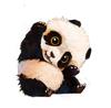 Creative Panda Clock Can Swing Silent Mute Wall Hanging Clock Watch Coffee Living Room Children's Room Decorative Clock