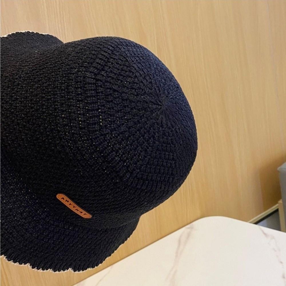 Foldable Fisherman's Hat Breathable Outdoor Sun Hat Casual Knit Bucket Hat