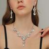 2PCS/3PCS/SET Sparkling Bridal Jewelry Sets Temperament Crystal Jewelry Sets  Holiday Gift