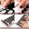 70PCS Raised Keyboard Stickers for Long Nails Universal Nail Art Keyboard Bubbles Soft Silicone Keycaps for Girls Office Gaming