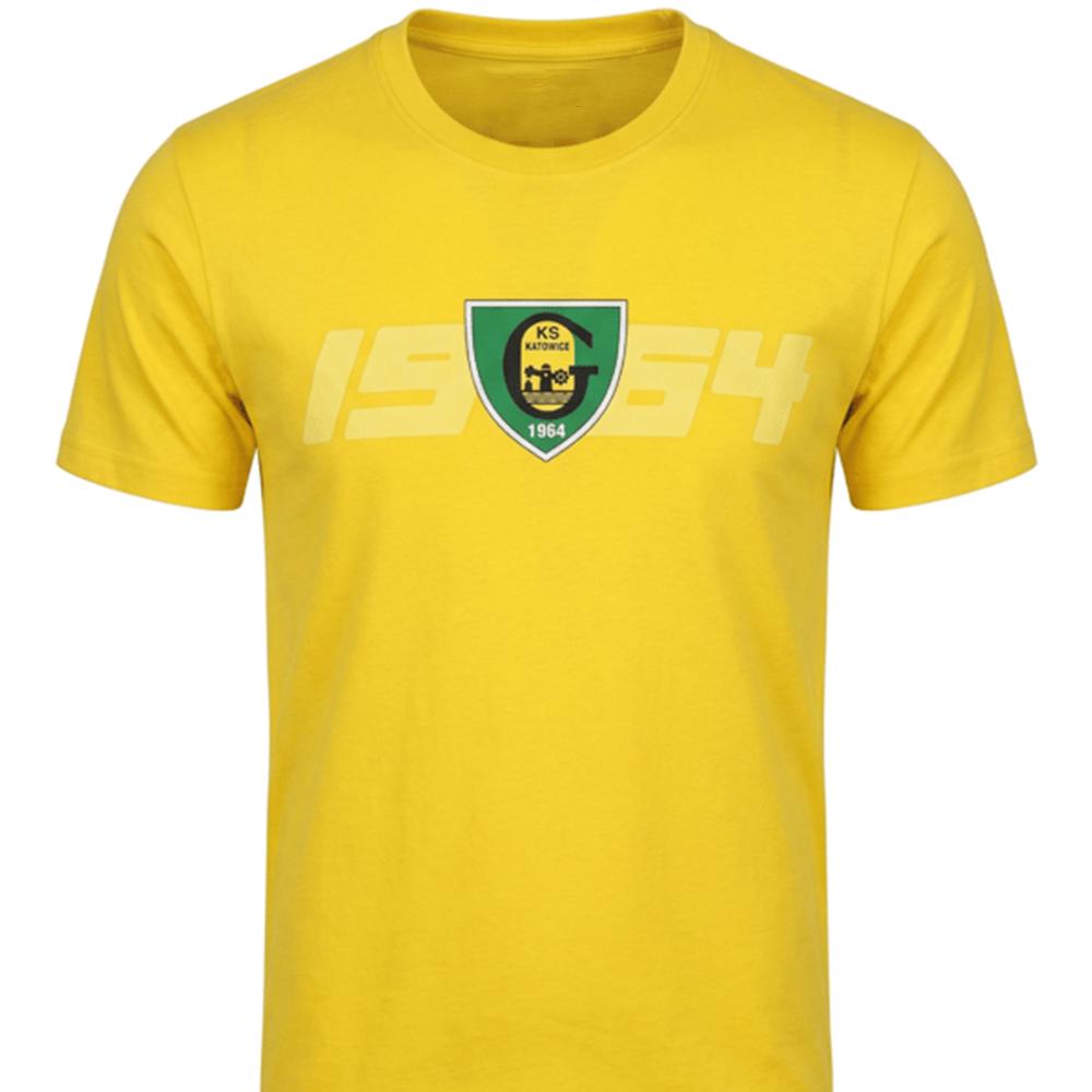 GKS Katowice Polsko Fotbalový Klub Unisex Tričko Vícebarevné Volný Střih Rychleschnoucí Kulatý Výstřih Ležérní Top Fanouškovská Památka