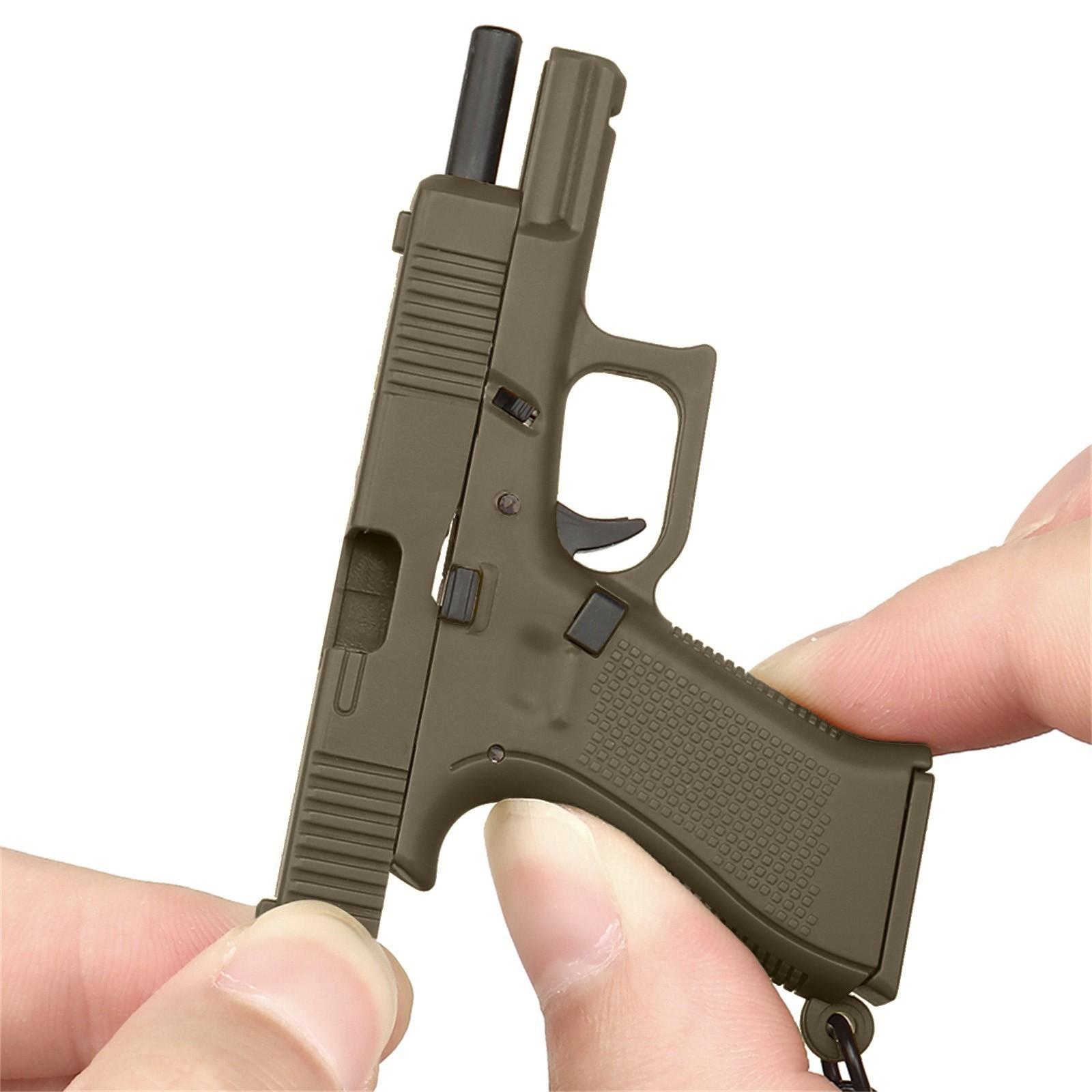 

Брелок в форме пистолета, подвеска, реалистичная модель, съемный магазин, миниатюрная модель пистолета One Size