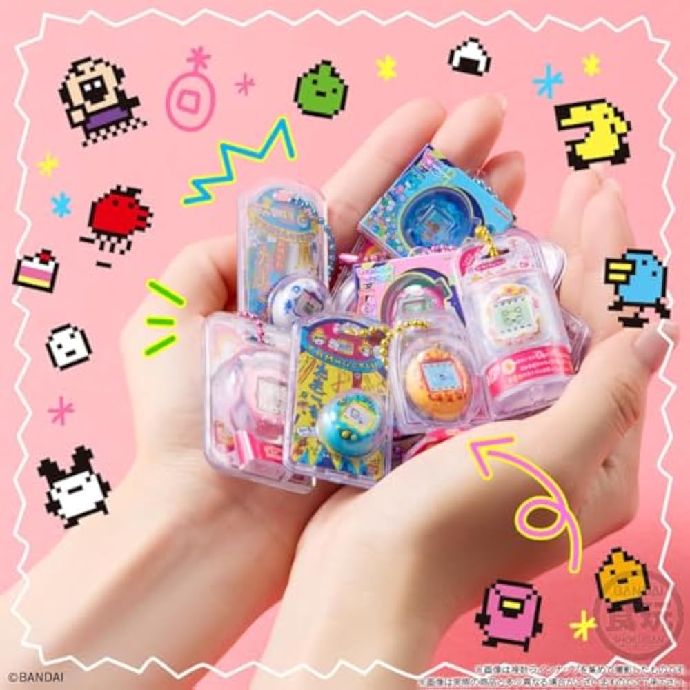 Tamagotchi Okashi Egg Borocchi Package 3 10-Pack Box with Charm (Food Toy)