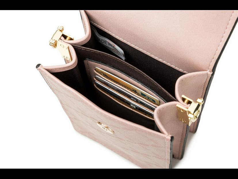 Prettyzys Pureti Ρετρό Μικρή Τετράγωνη Τσάντα Ώμου - Ευέλικτη Τσάντα Χιαστί για Κινητό Τηλέφωνο