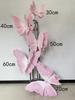 Large Pink Butterfly Art Set for Visual Merchandising, Window Decoration, Floral Display, and Hotel Landscaping