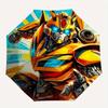 1pc Transformers Bumblebee Robot Artwork Umbrella with Plastic Handle,Suitable for All Seasons Home Travel Outdoor UmbrellaM900