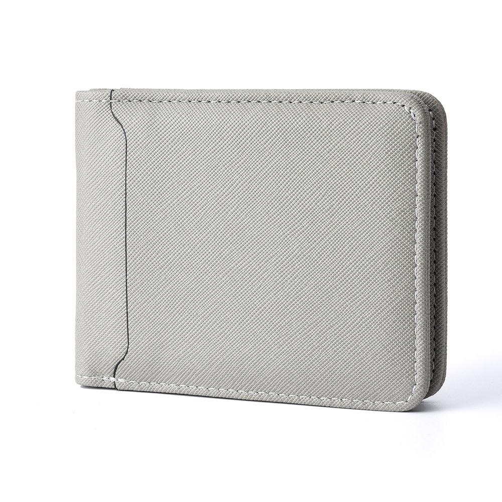 

Мужской кошелек из ПУ кожи премиум-класса - Большая вместимость с множеством отделений для карт серый