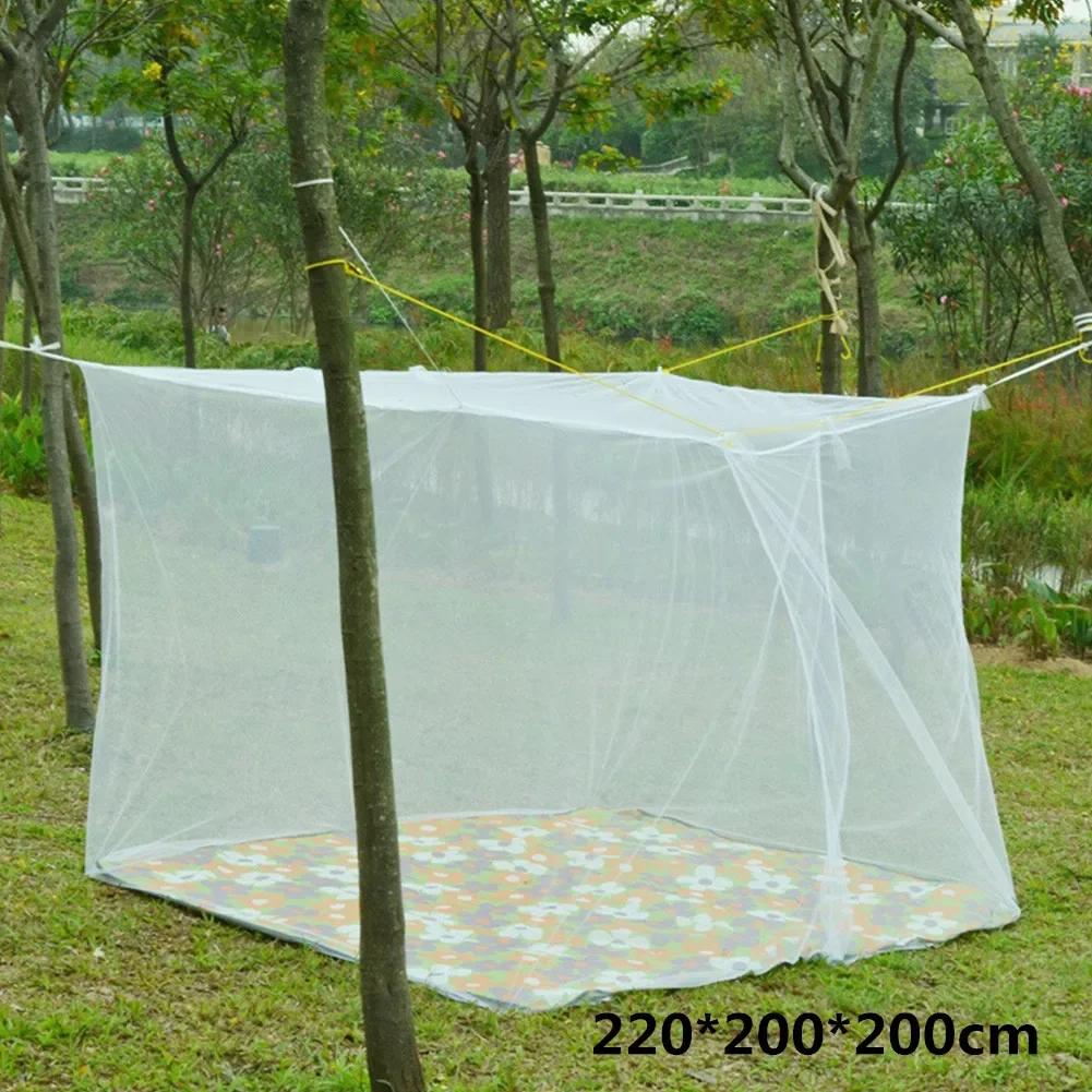 Outdoor Large White Camping Mosquito Net Travel Portable Mosquito Insect Proof Tent Indoor Bedroom Sleeping Mosquito Net