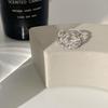 Double Layer Open Zircon Ring - Minimalist Luxury for Women