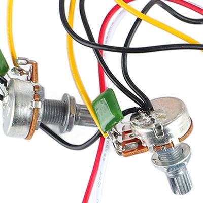 Gitar Devre Teli Aksesuarı 5 Yollu Jak Anahtarı Gitar Ses Ton Kontrolü Kablo Demeti