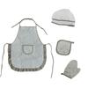 Childrens Morandi Delightful Color Cooking Apron With 11 Piece Kitchen Toy Set