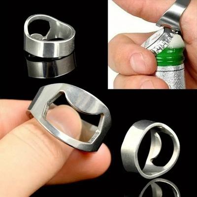 1PCS Creative Stainless Steel Ring Bottle Opener Beer Bottle Opener Finger Ring Bottle Opener Bar Beer Opener