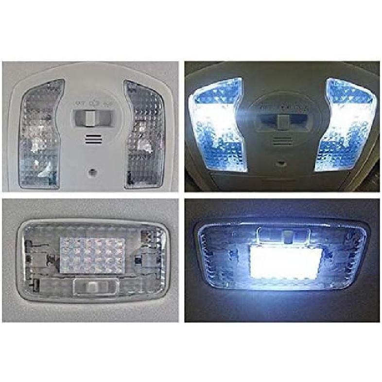 3Pcs Car Interior Map Dome Light Reading Light Cover for Prius 2010-2015, transparent, 370966